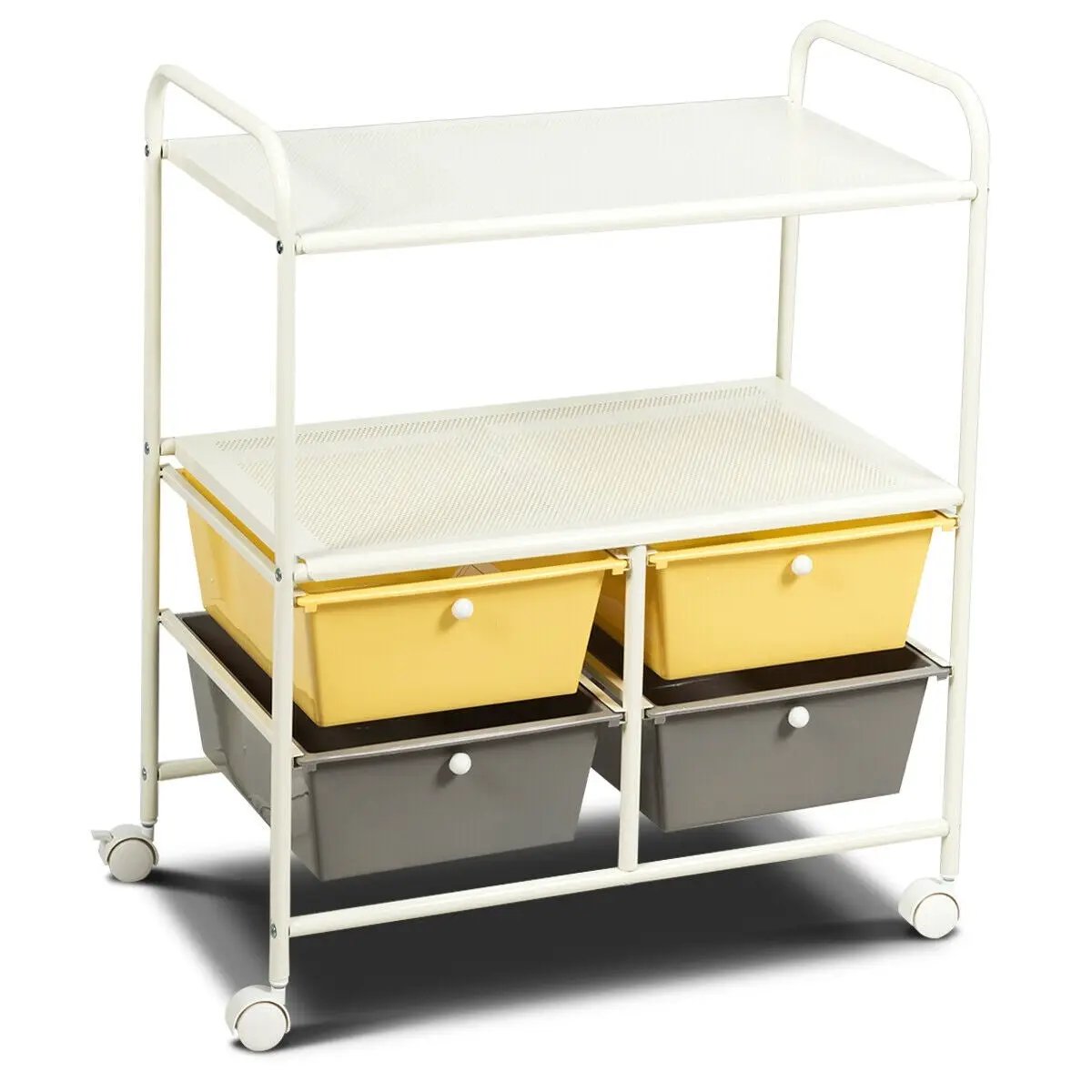 Mobile 4 Drawers Shelves Rolling Storage Cart Rack, photo 15 of 15