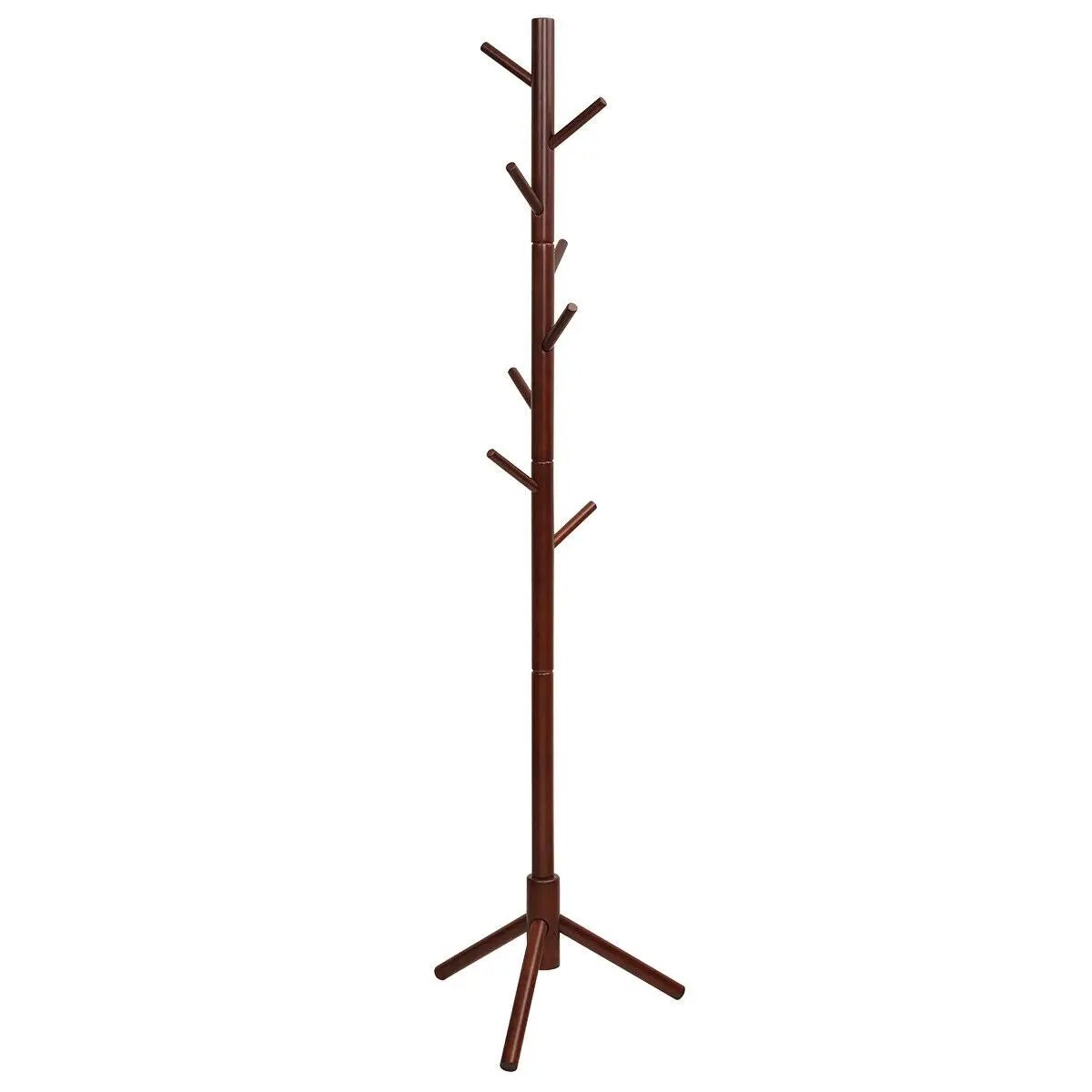 2 Heights Wooden Coat Rack with 8 Hooks, photo 7 of 16