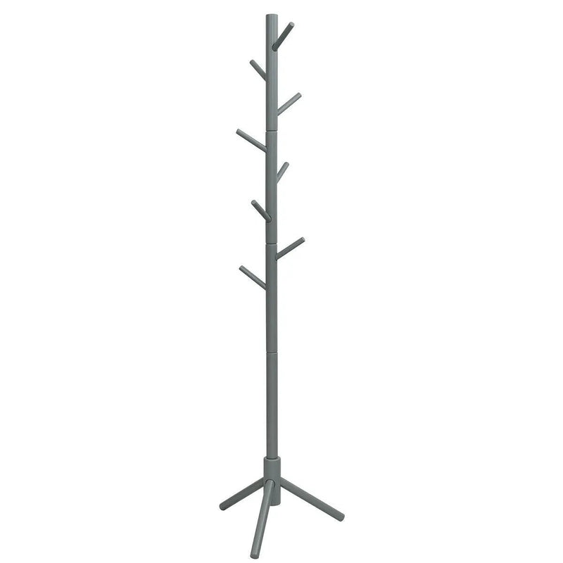 2 Heights Wooden Coat Rack with 8 Hooks by DirectDeals