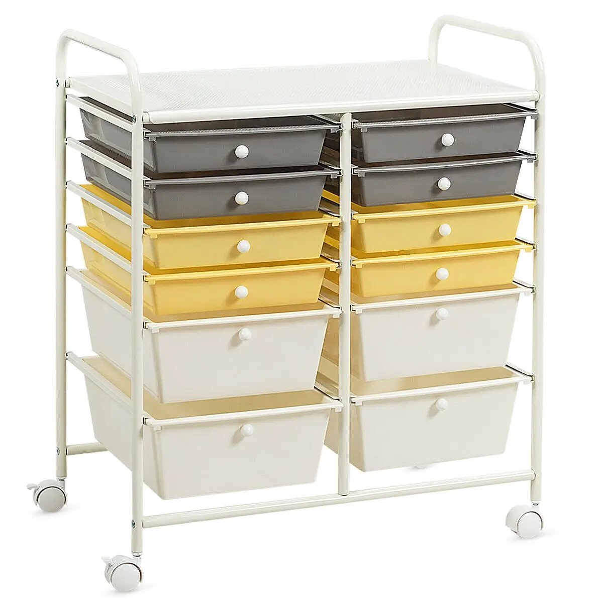 12 Storage Drawer Organizer Bins Rolling Cart, photo 19 of 20