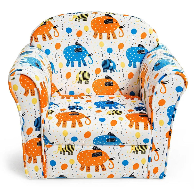 Kids Elephant Upholstered Sofa with Armrest by DirectDeals