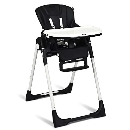 Foldable High chair with Multiple Adjustable Backrest by DirectDeals