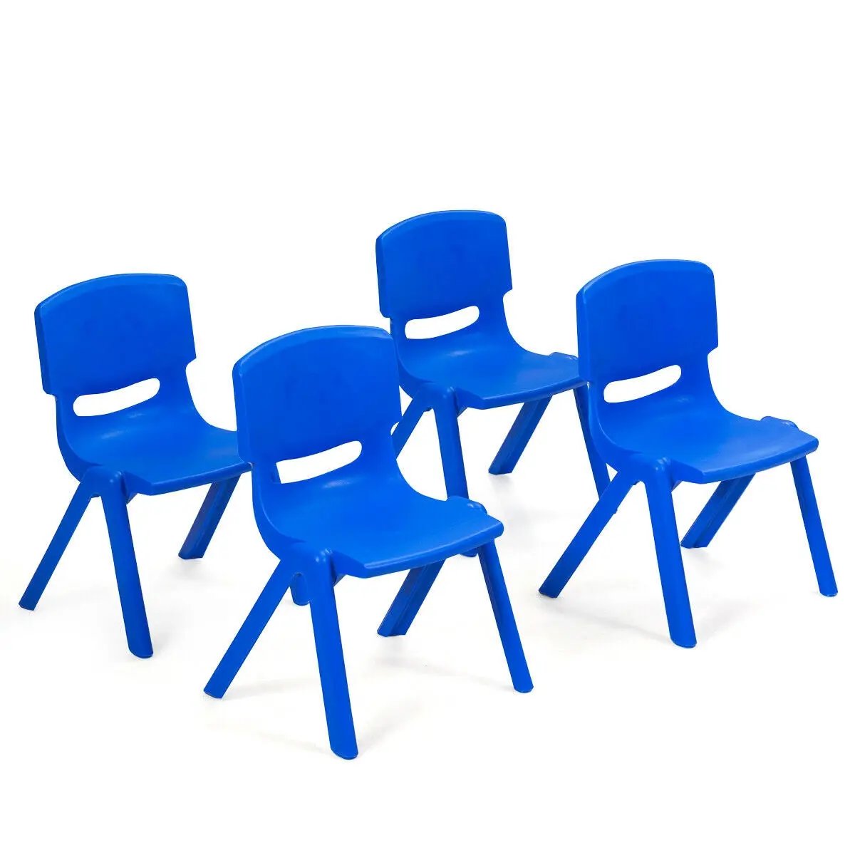4-pack Kids Plastic Stackable Classroom Chairs by DirectDeals