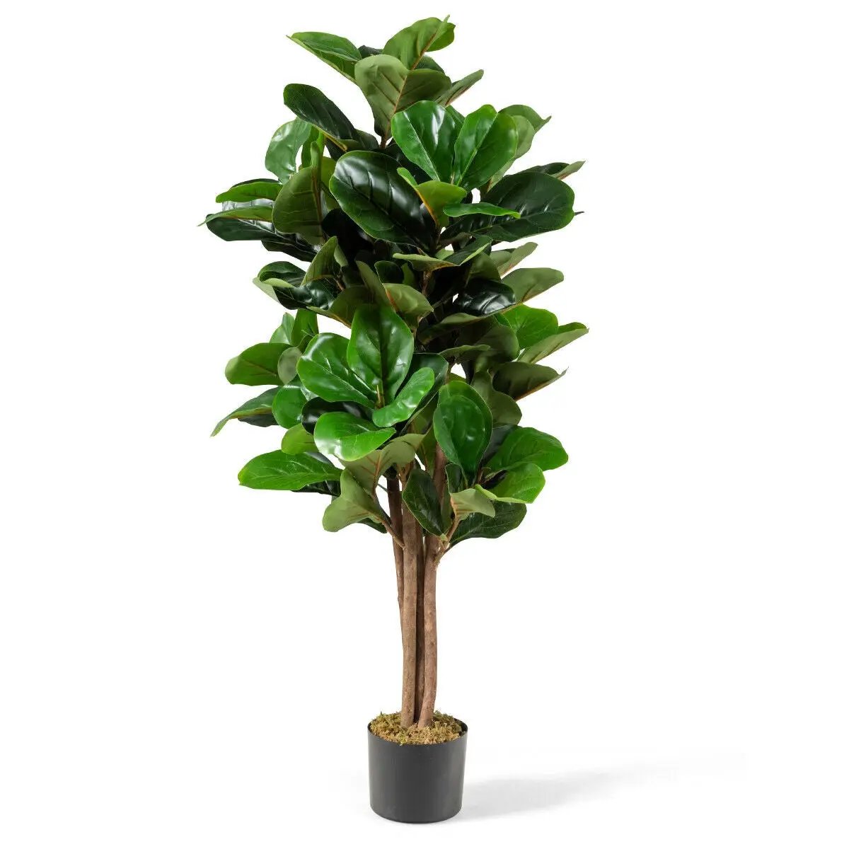 5 Feet Artificial Fiddle Leaf Fig Tree Decorative Planter by DirectDeals