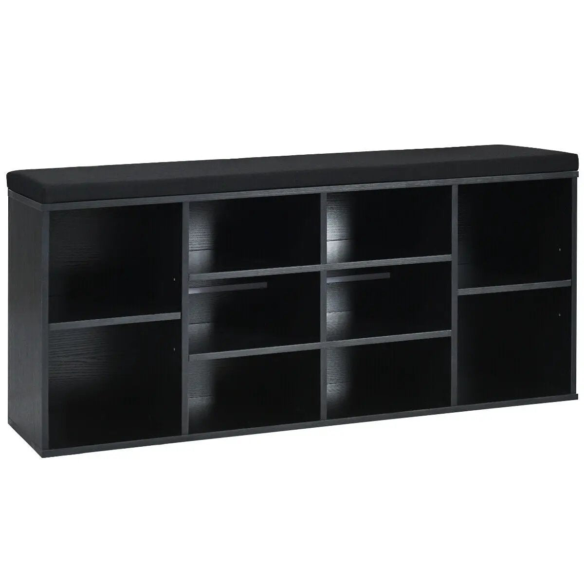 10-Cube Organizer Shoe Storage Bench with Cushion for Entryway, photo 3 of 11