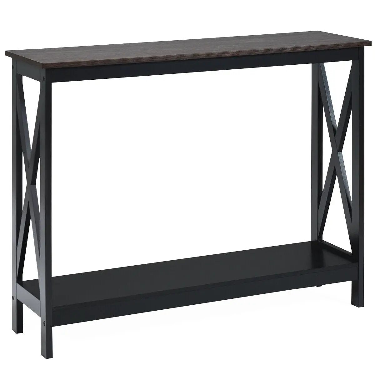 2-Tier Console X-Design Sofa Side Accent Table, photo 11 of 11