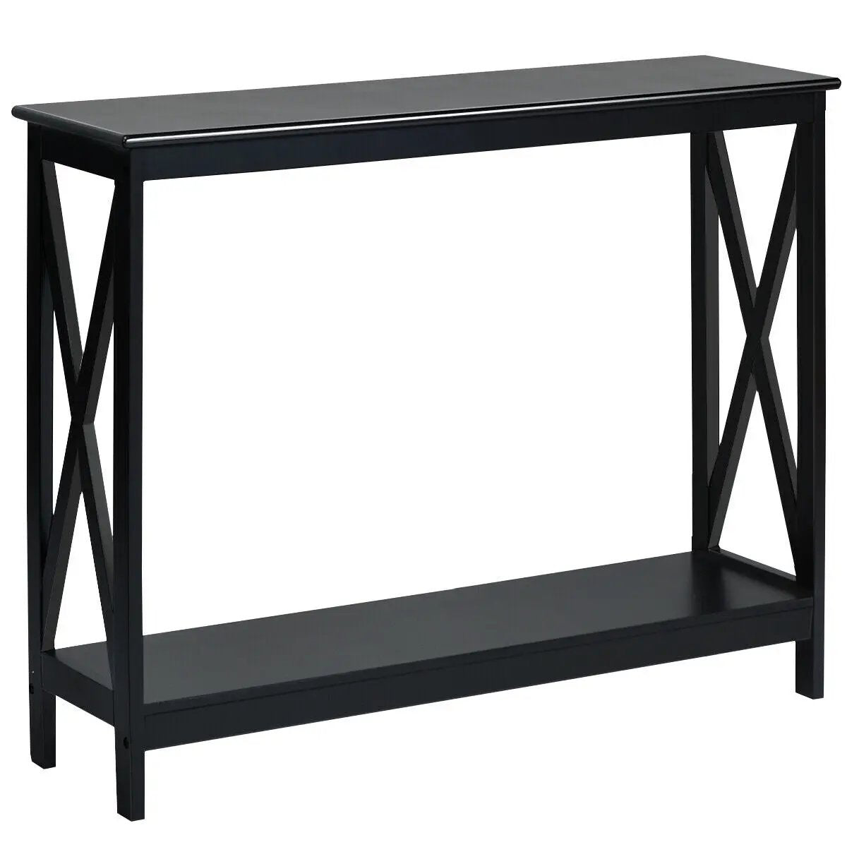 2-Tier Console X-Design Sofa Side Accent Table, photo 9 of 11