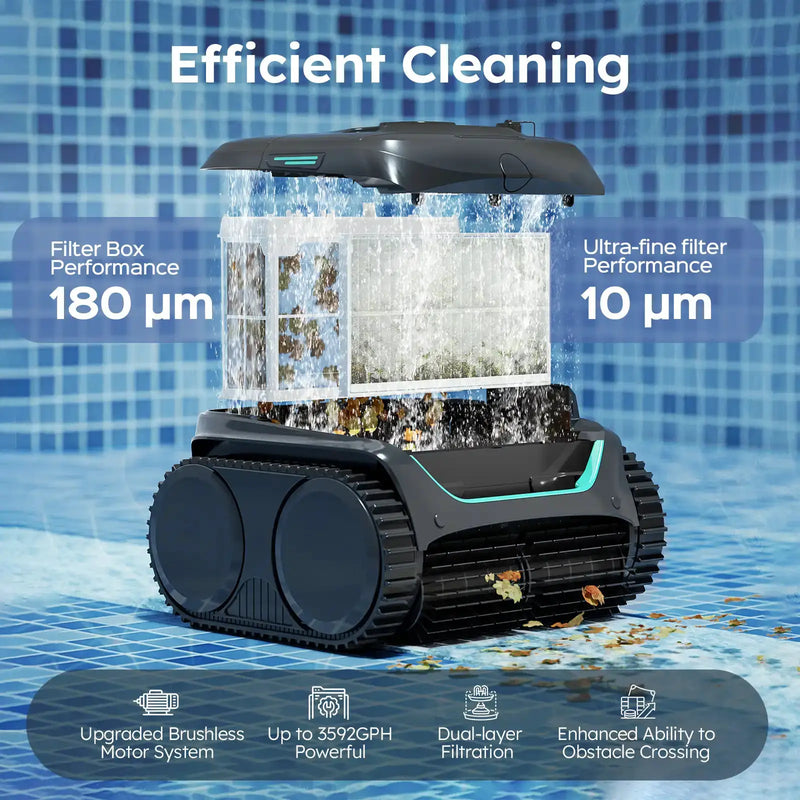 (2026 Upgrade) WYBOT C2 Cordless Robotic Pool Cleaner by WYBOT