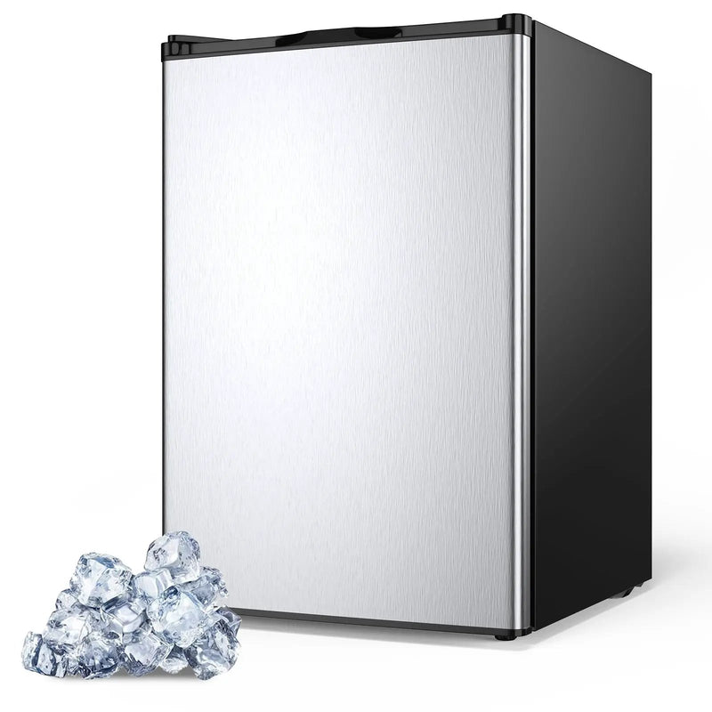 3 Cubic Feet Compact Upright Freezer with Stainless Steel Door by DirectDeals