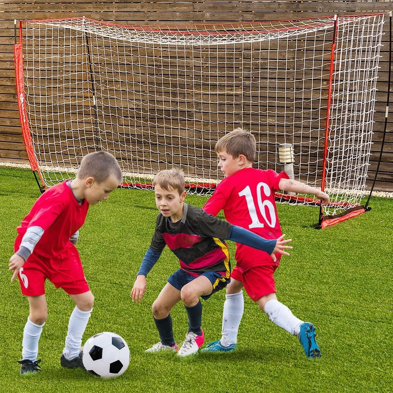6/8/12 Feet Durable Bow Style Soccer Goal Net with Bag-12' x 6' by DirectDeals