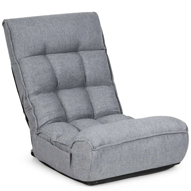 4-Position Adjustable Floor Chair Folding Lazy Sofa by DirectDeals