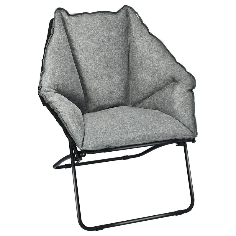 Oversized Foldable Leisure Camping Chair with Sturdy Iron Frame by DirectDeals