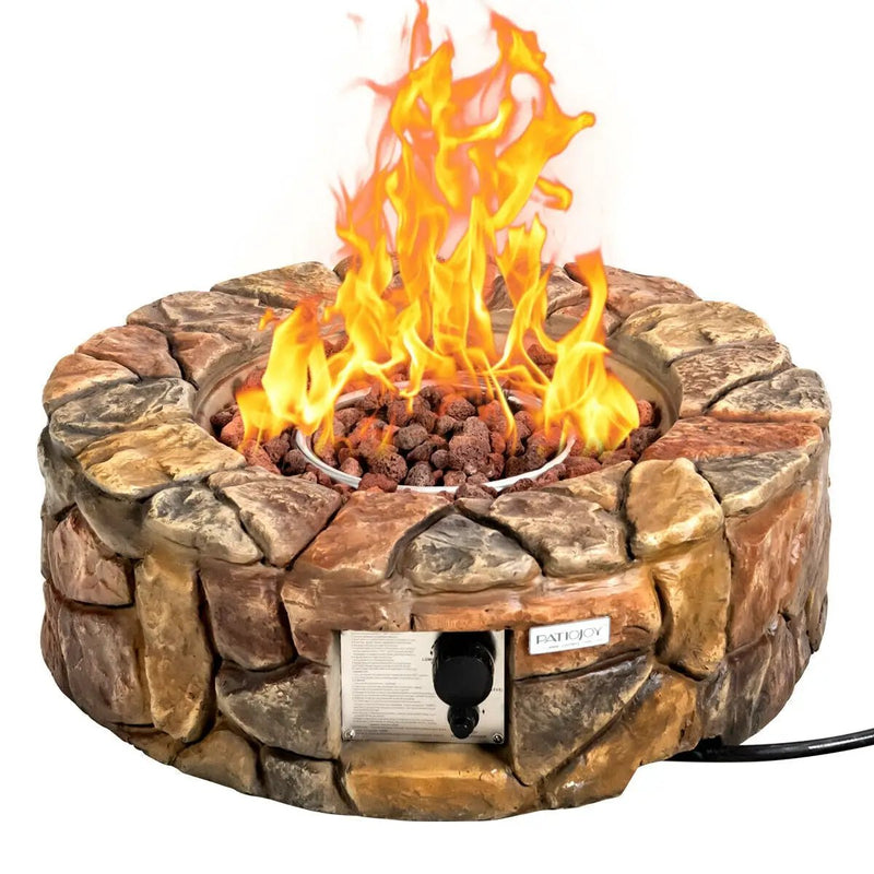 28 Inch Propane Gas Fire Pit by DirectDeals