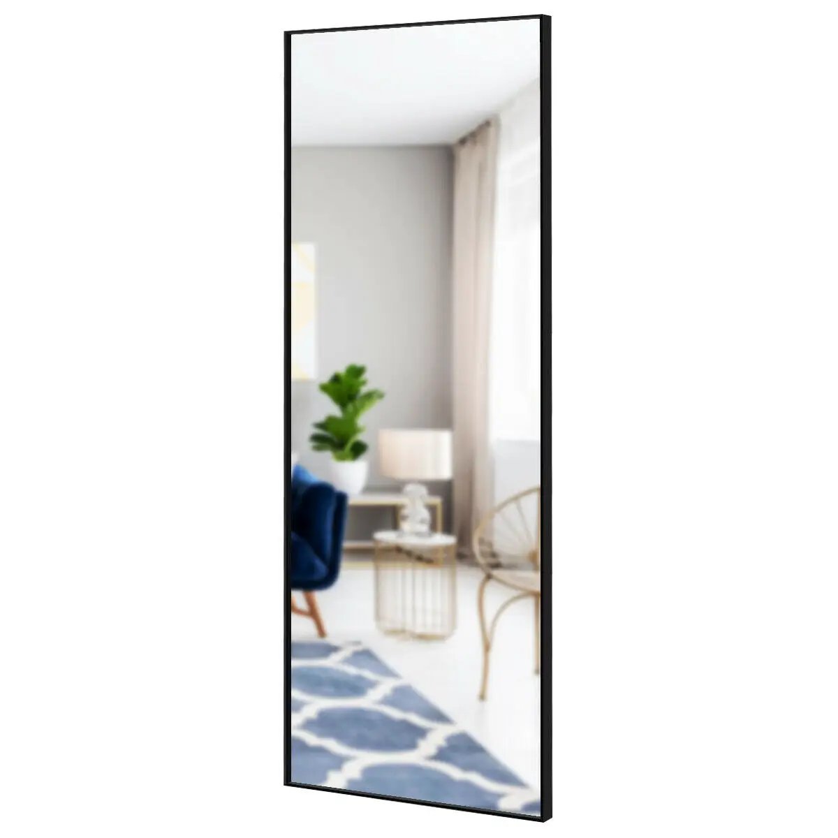 59 Inch Full Length Mirror Large Rectangle Bedroom Mirror, photo 9 of 9