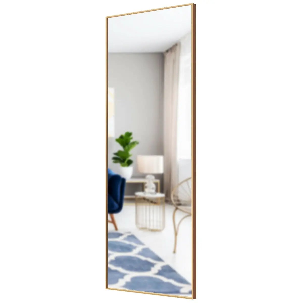 59 Inch Full Length Mirror Large Rectangle Bedroom Mirror, photo 3 of 9