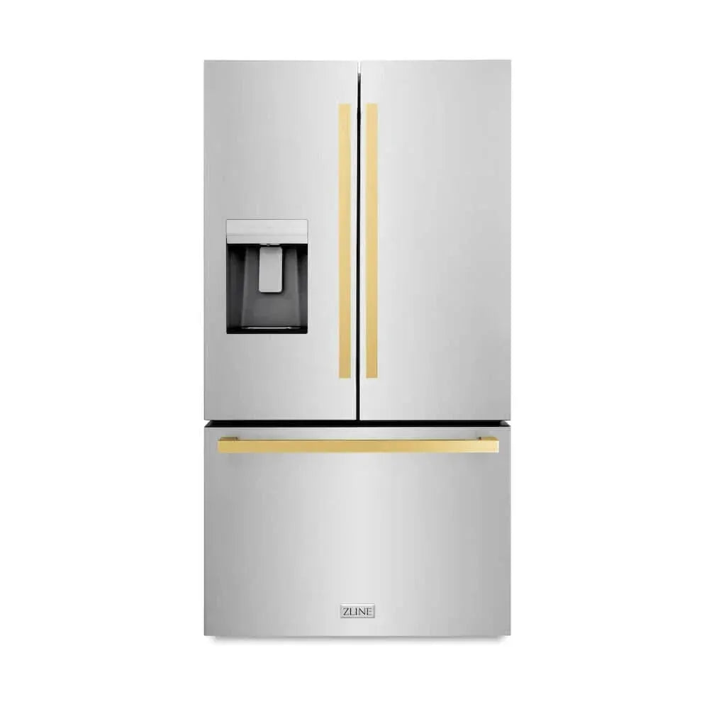ZLINE 36" Refrigerator, Water, Ice Dispenser, Fingerprint Resistant, RSMZ-W-36-FG by Farmhouse Kitchen and Bath