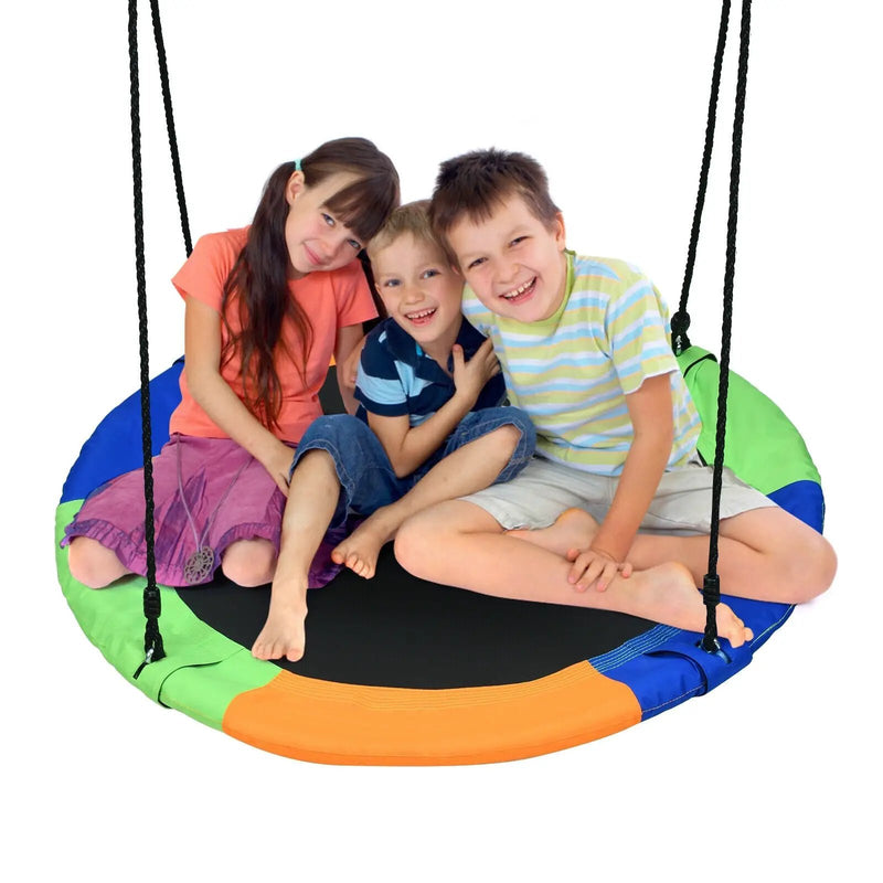 40-Inch Flying Saucer Tree Swing Outdoor Play Set with Easy Installation Process for Kids by DirectDeals