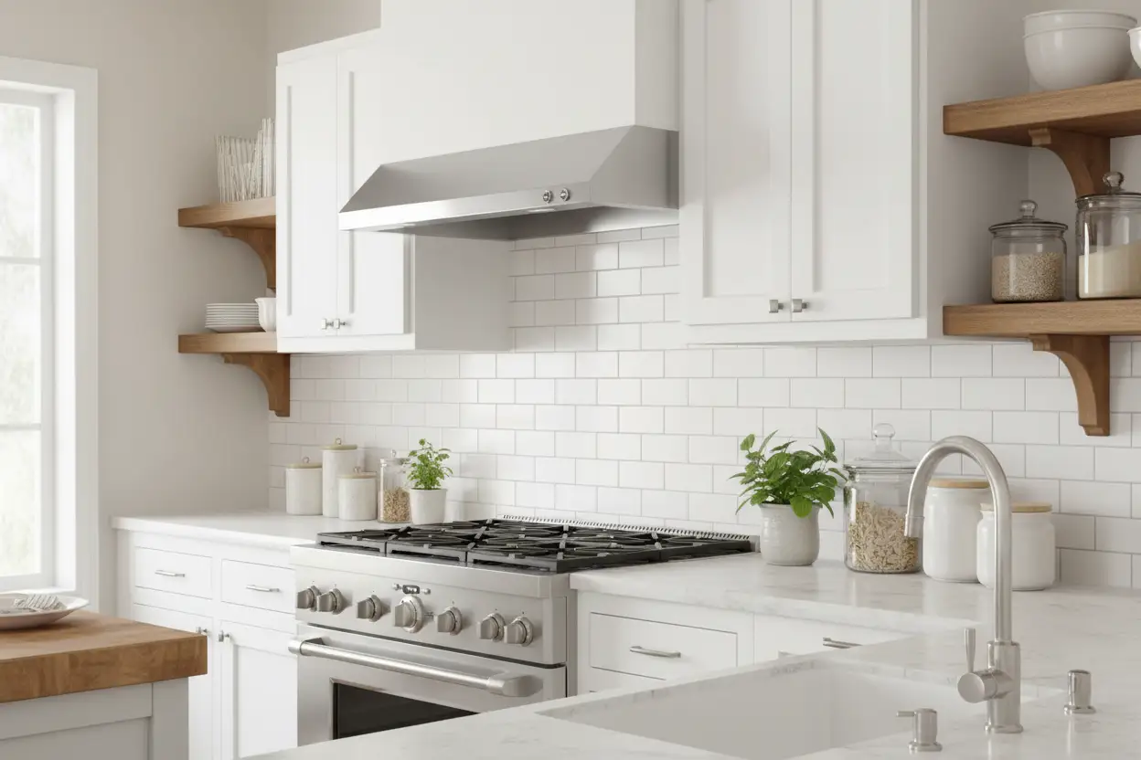 Kucht 60" Ducted Under Cabinet Range Hood Stainless Steel with Digital Controls KRH600-SS by Farmhouse Kitchen and Bath