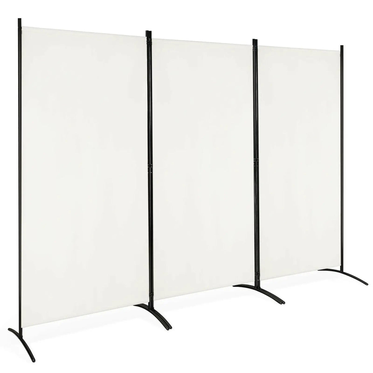 6 Feet 3 Panel Room Divider with Durable Hinges Steel Base, photo 11 of 11
