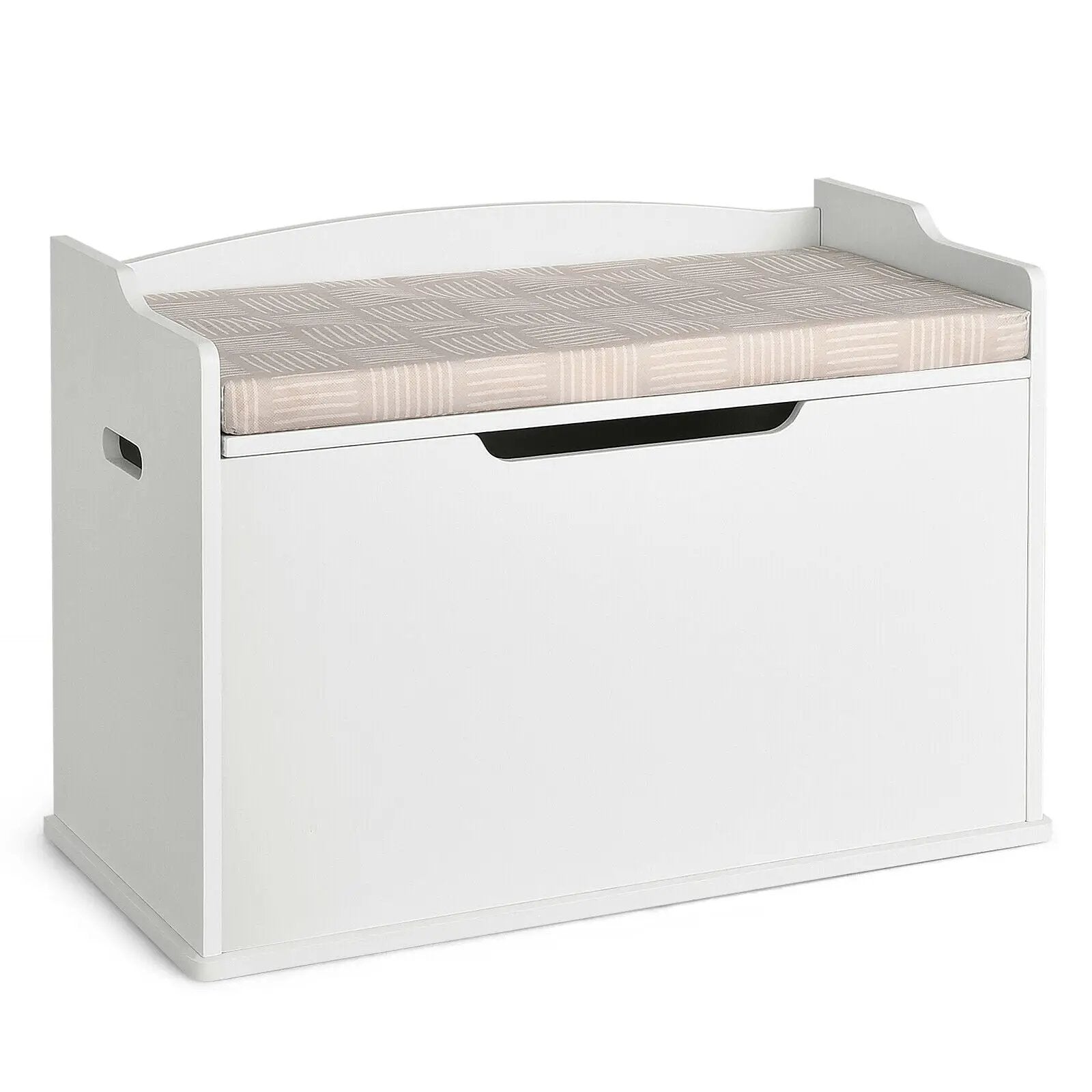 Kids Toy Wooden Flip-top Storage Box Chest Bench with Cushion Hinge by DirectDeals