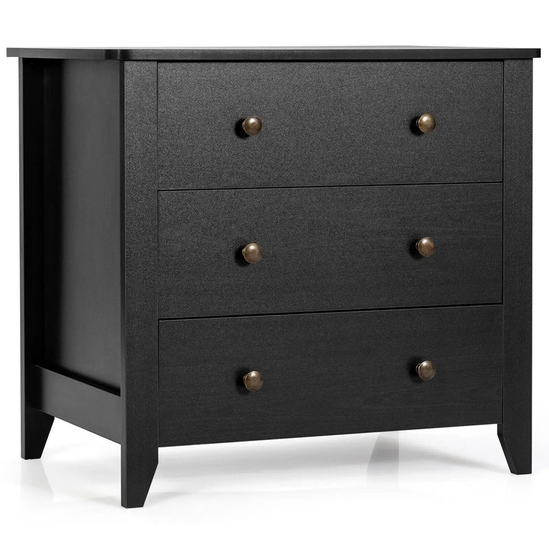 3 Drawer Dresser Chest of Drawers Bedside Table by DirectDeals