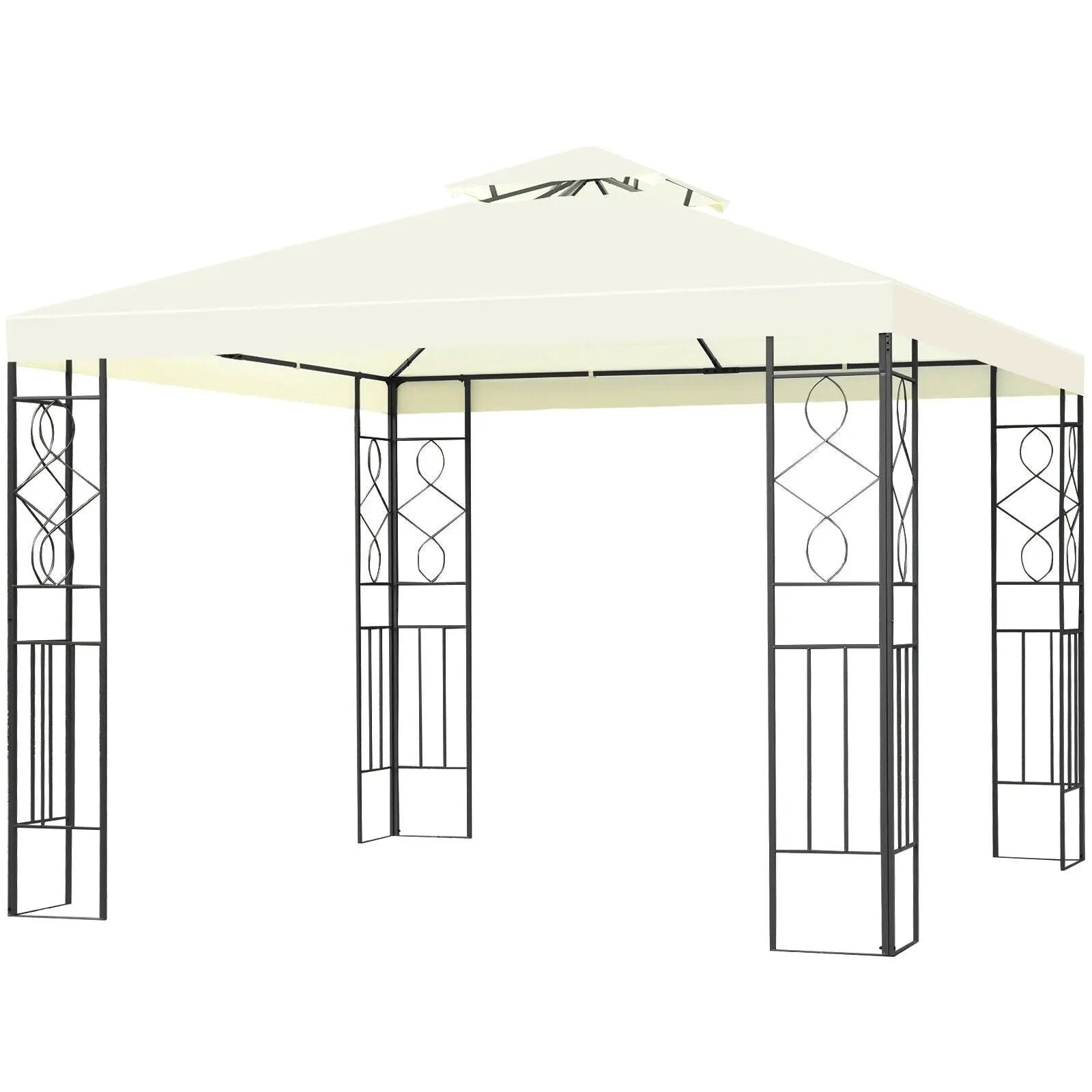 2 Tiers 10 x 10 Feet Patio Gazebo Canopy Tent by DirectDeals