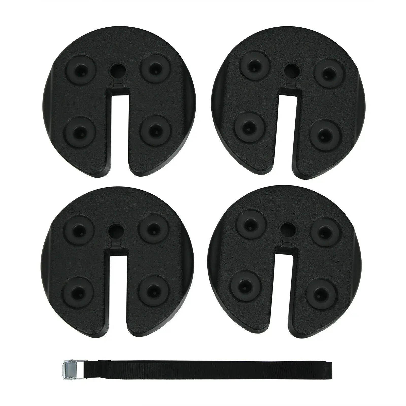 Set of 4 Canopy Weights 20lbs Weight Plate Kit with No-Pinch Design by DirectDeals