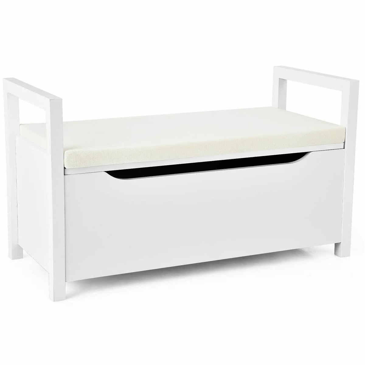 34.5 ×15.5 ×19.5 Inch Shoe Storage Bench with Cushion Seat for Entryway, photo 9 of 9