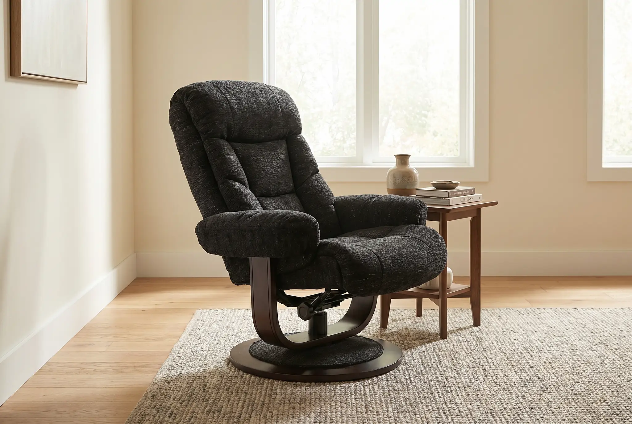 Oslo Euro Recliner w/ Ottoman by Ornate Furniture