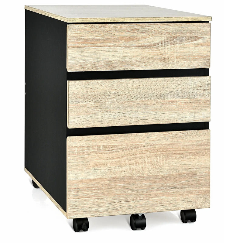 3-Drawer Mobile File Cabinet for Home Office by DirectDeals