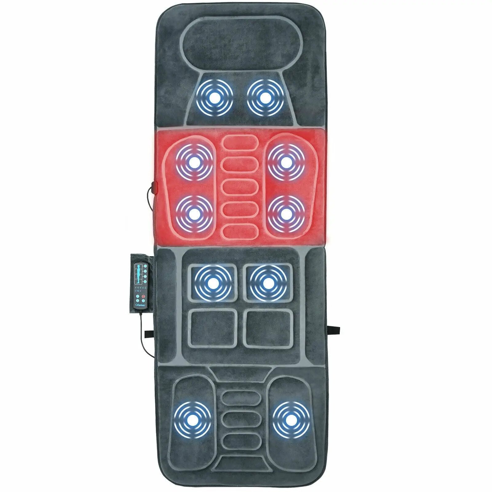 Foldable Massage Mat with Heat and 10 Vibration Motors by DirectDeals