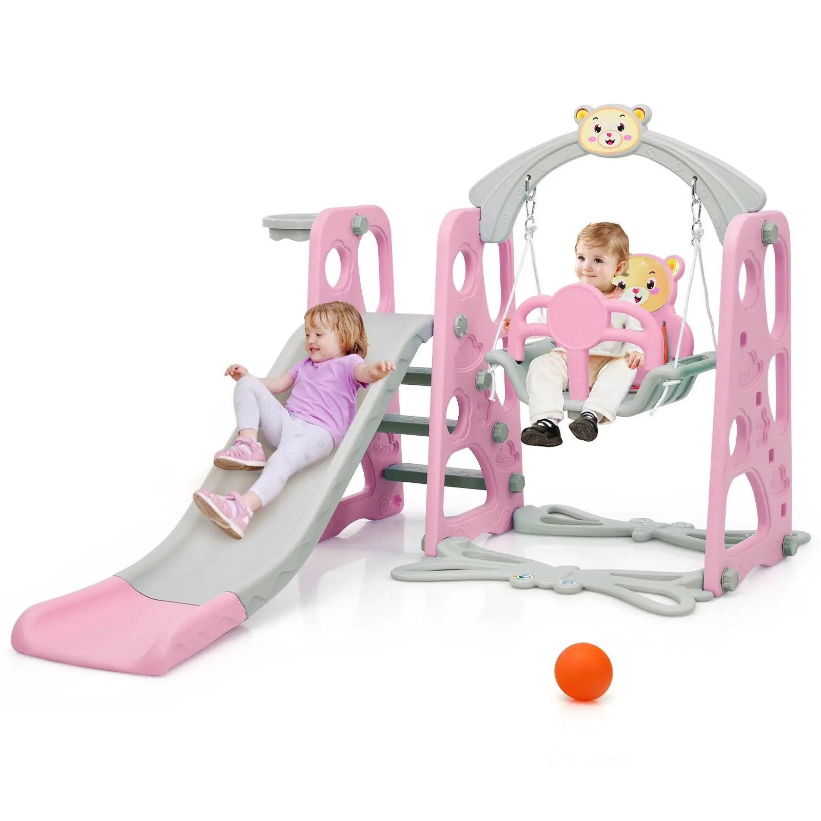 3 in 1 Toddler Climber and Swing Set Slide Playset by DirectDeals