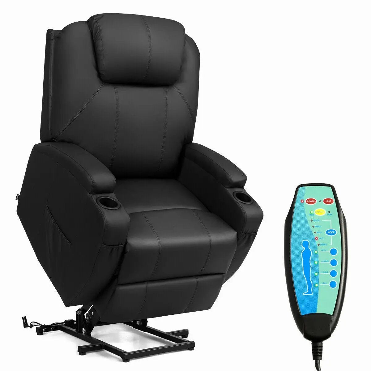 Power Lift Recliner Chair with Massage and Heat for Elderly with Remote Control, photo 4 of 16