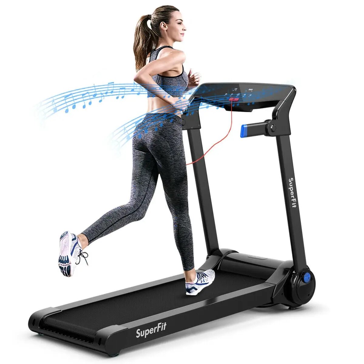 3HP Electric Folding Treadmill with Bluetooth Speaker, photo 7 of 11