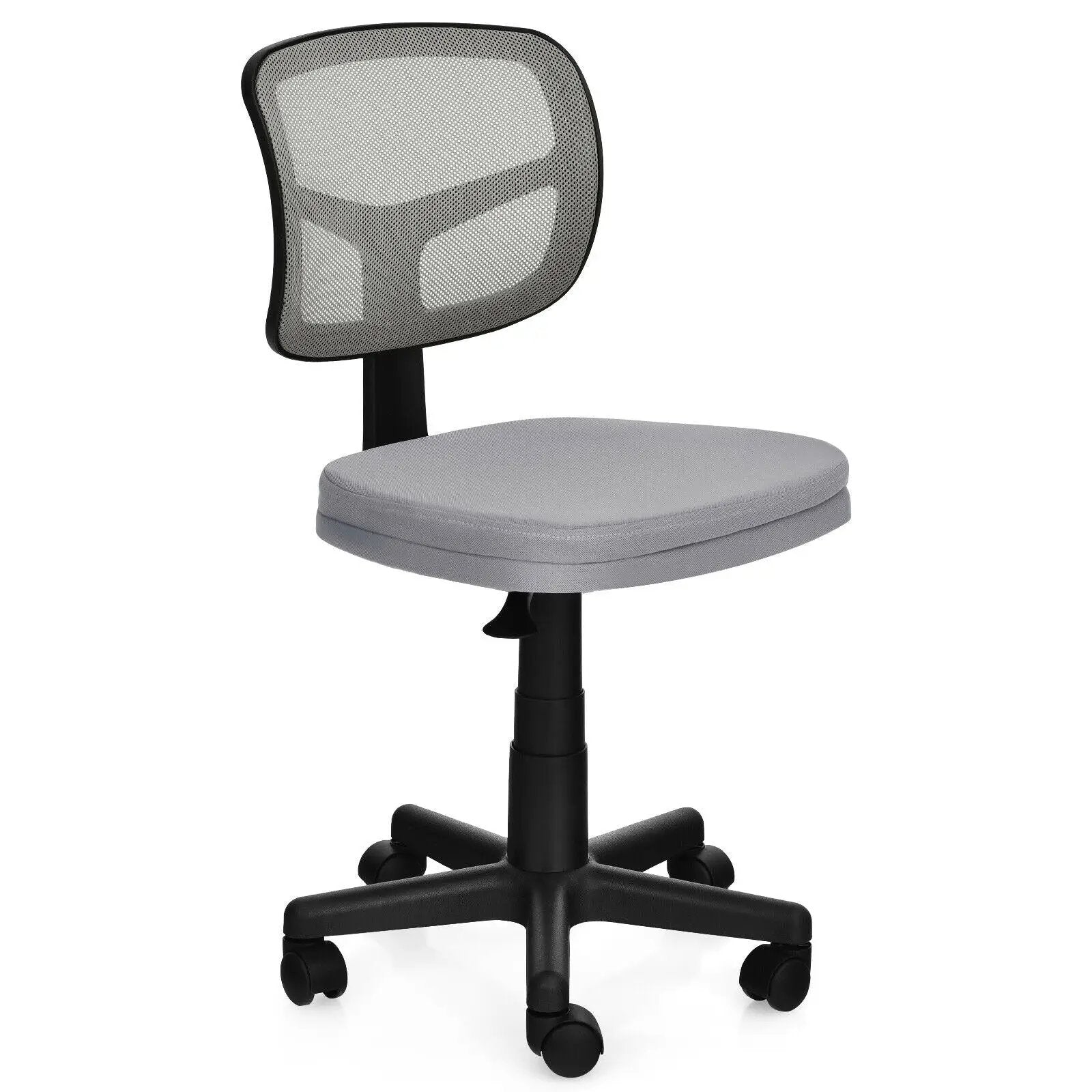 Armless Computer Chair with Height Adjustment and Breathable Mesh for Home Office by DirectDeals