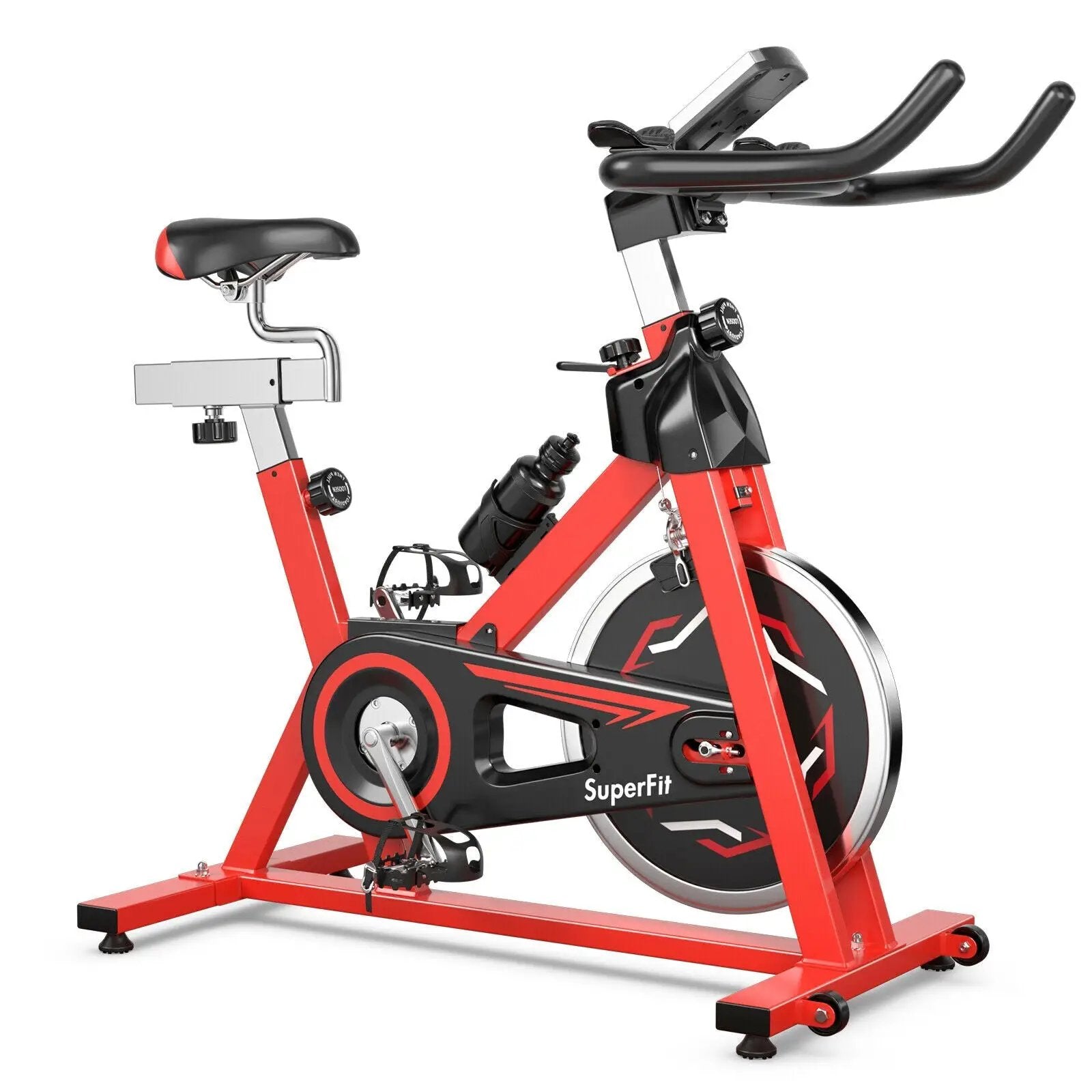 Exercise Bike with 30lbs Steel Flywheel by DirectDeals