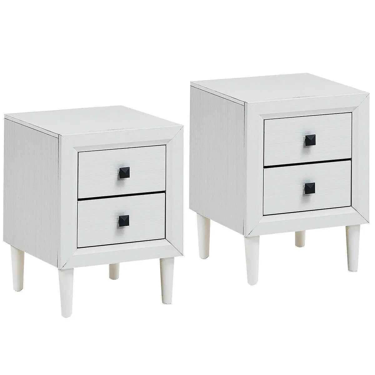 2PCS Nightstand W/2 Drawer Multipurpose, photo 9 of 9