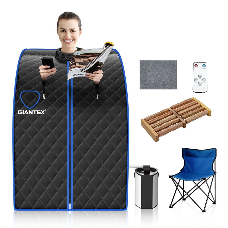 Portable Personal Steam Sauna Spa with 3L Blast-proof Steamer Chair by DirectDeals