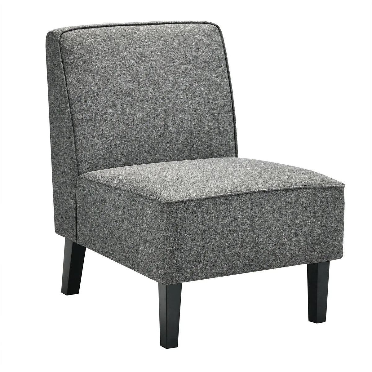 Modern Armless Accent Sofa Chair with Rubber Wood Legs, photo 5 of 16