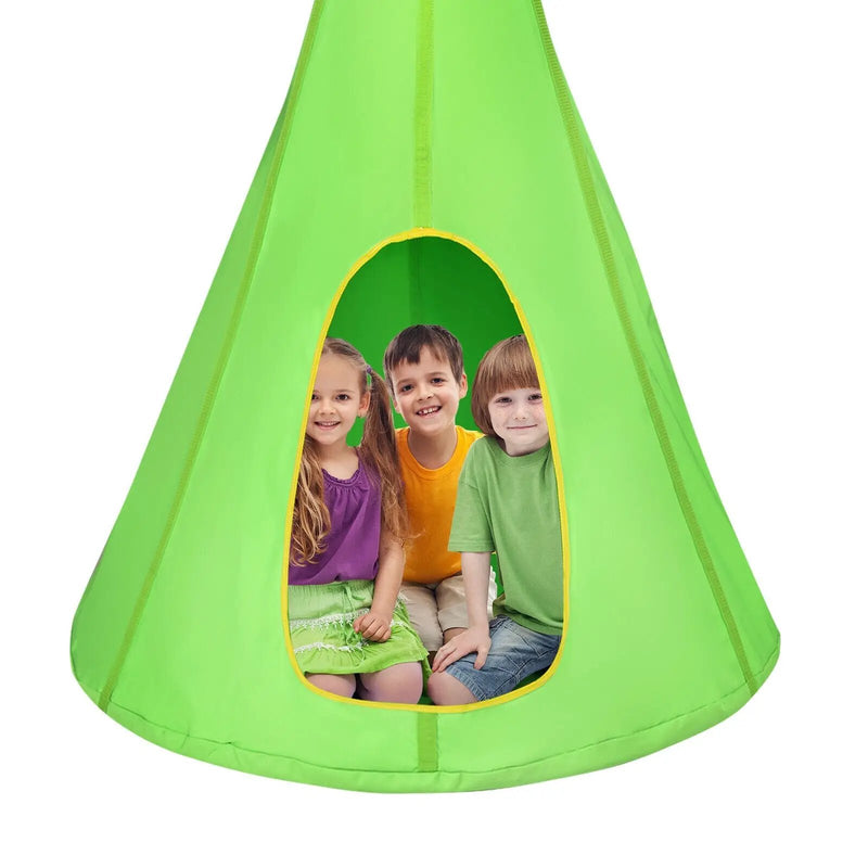 32 Inch Kids Nest Swing Chair Hanging Hammock Seat for Indoor Outdoor by DirectDeals