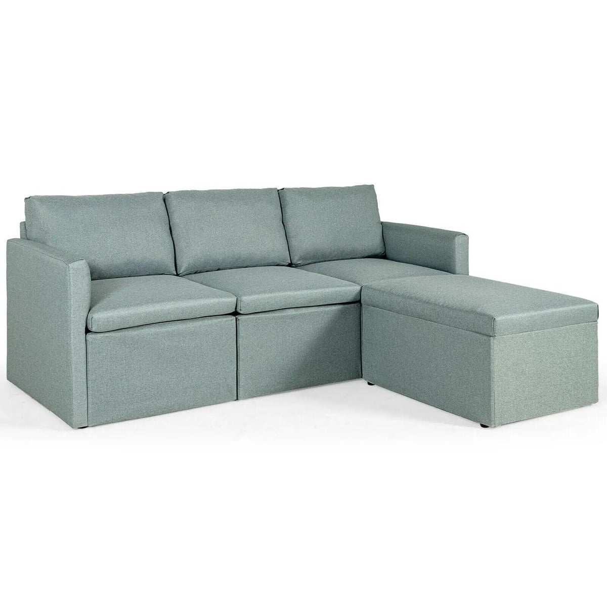 Convertible L-Shaped Sectional Sofa Couch with Reversible Chaise, photo 3 of 24