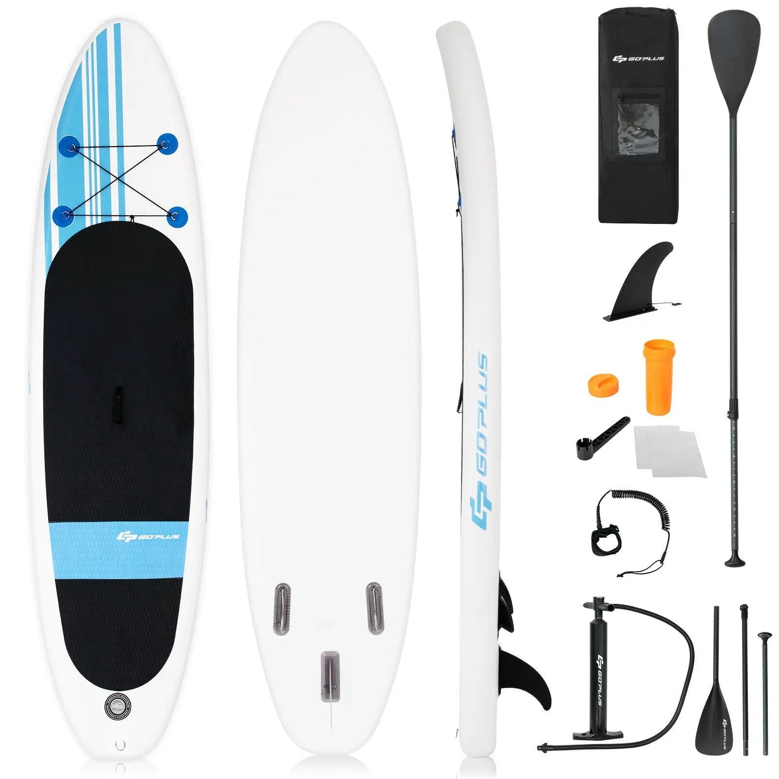 10 Feet Inflatable Stand Up Paddle Board with Carry Bag by DirectDeals