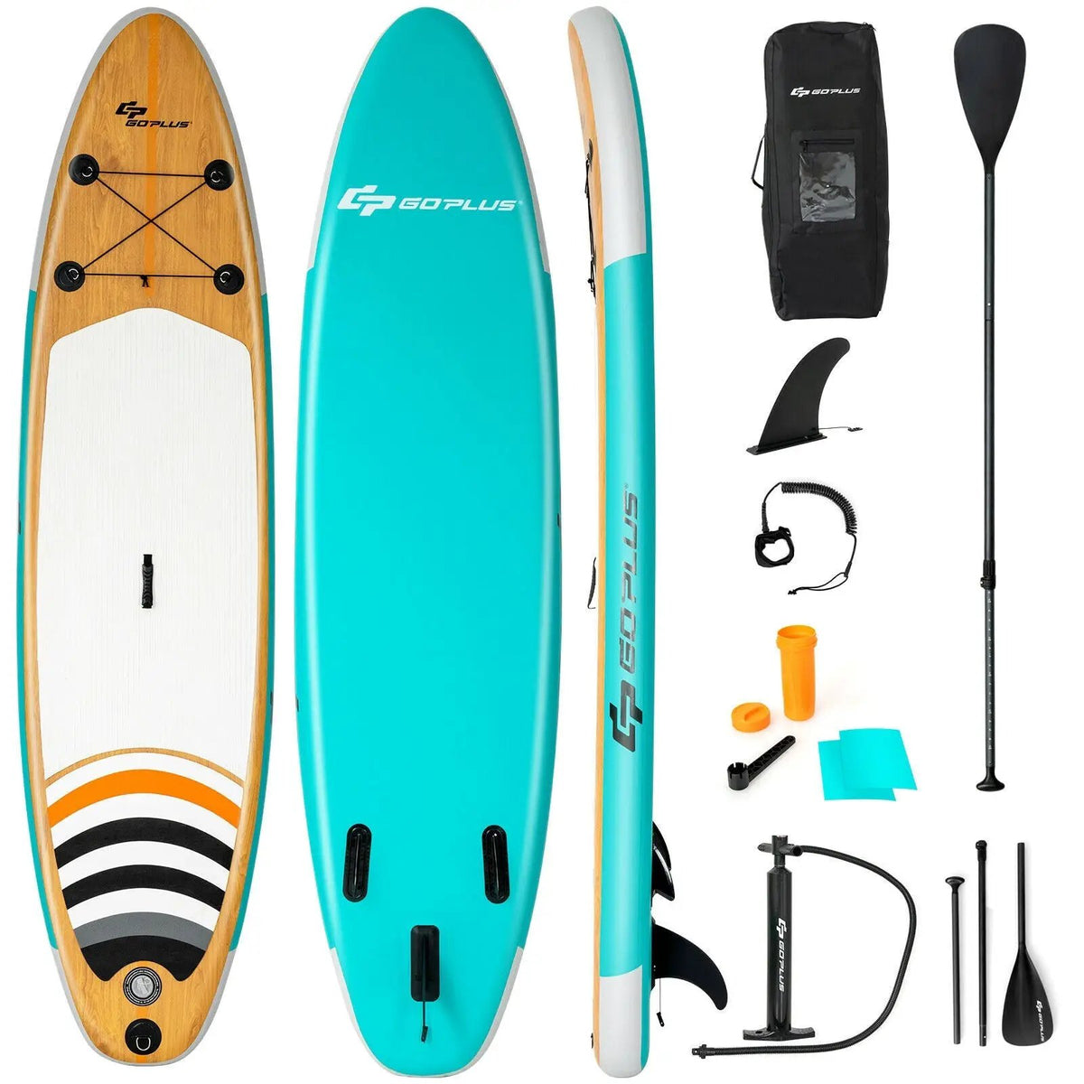 10' Inflatable Stand up Paddle Board Surfboard SUP with Bag, photo 6 of 16