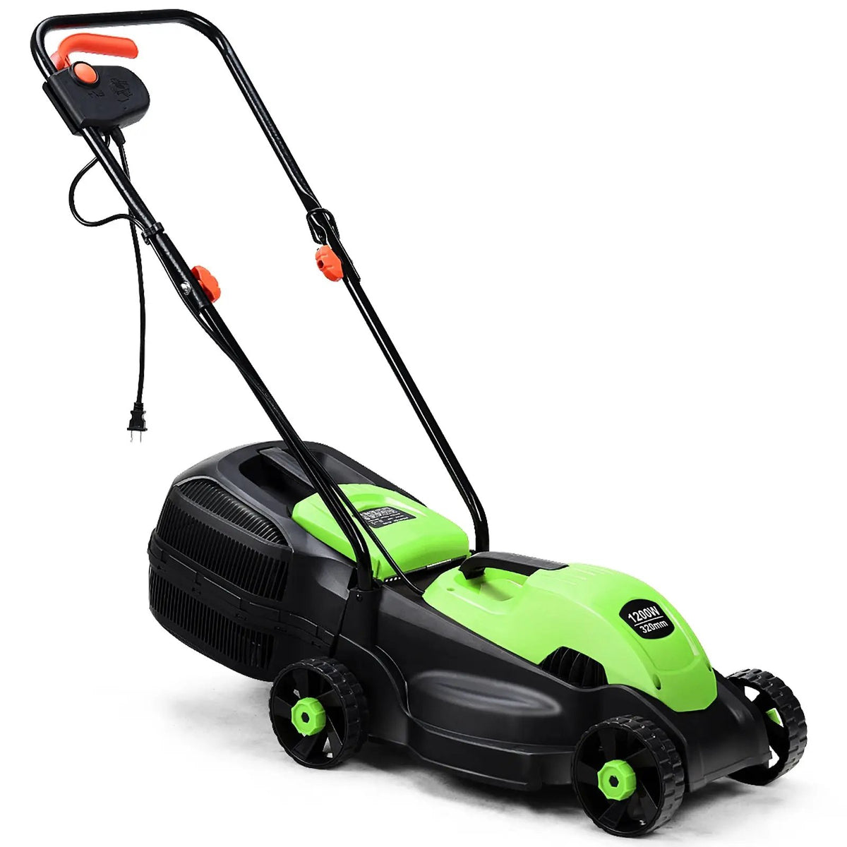 13 Inch Electric Push Lawn Corded Mower with Grass Bag, photo 3 of 9