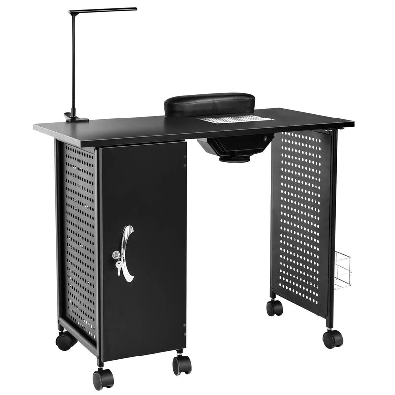 Deluxe Salon Steel Frame Manicure Table by DirectDeals
