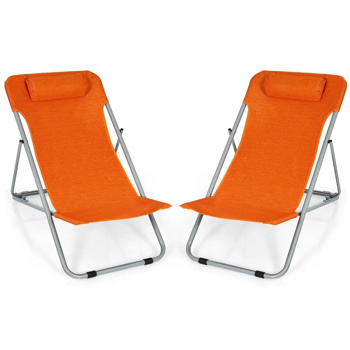 Portable Beach Chair Set of 2 with Headrest, photo 8 of 8