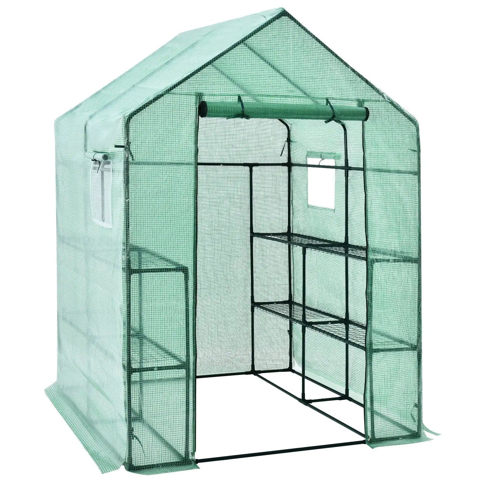 Walk-in Greenhouse 56 x 56 x 77 Inch Gardening with Observation Windows by DirectDeals