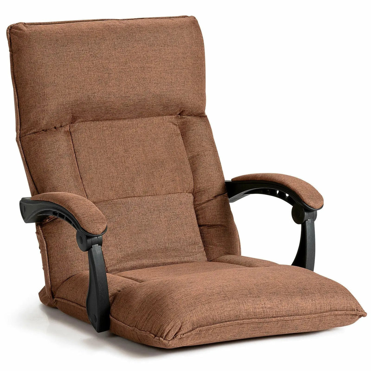 14-Position Adjusting Lazy Sofa Chair with Waist Pillow and Armrests, photo 5 of 16