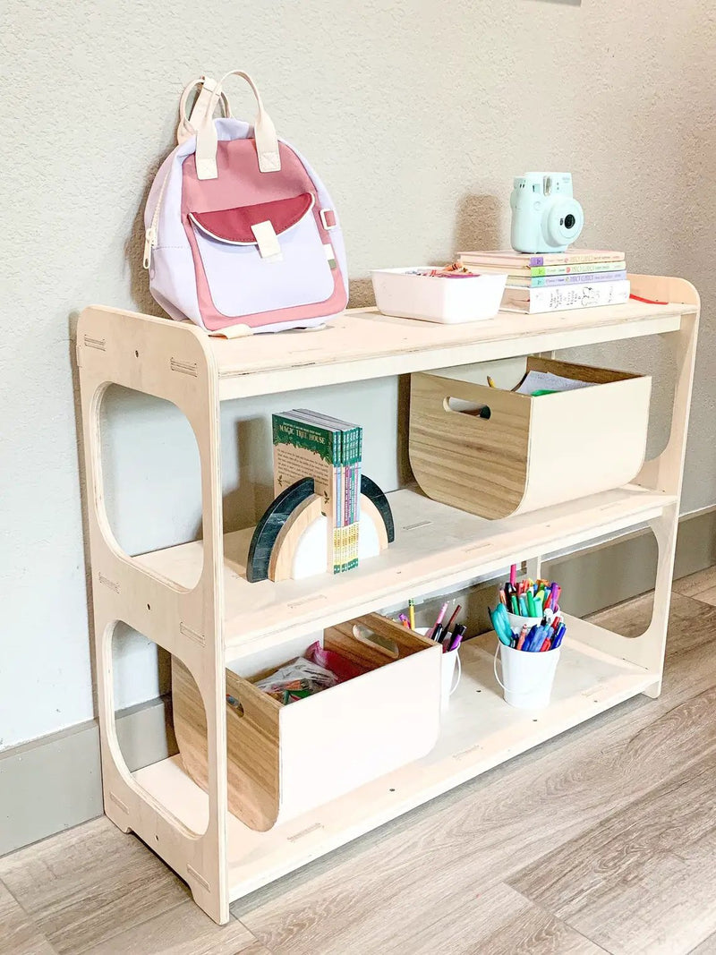 RILEY- Open Sided Toy Shelf by Bush Acres