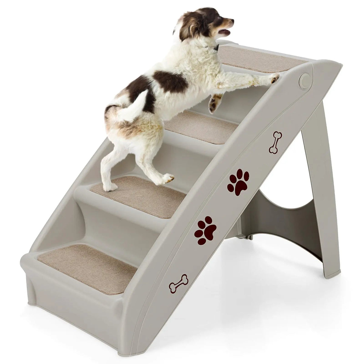 Collapsible Plastic Pet Stairs 4 Step Ladder for Small Dog and Cats, photo 21 of 24